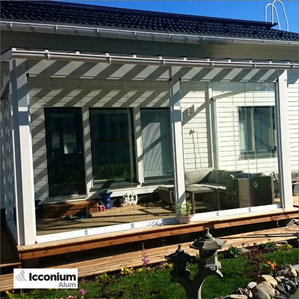 minimal frame aluminium sliding glass system