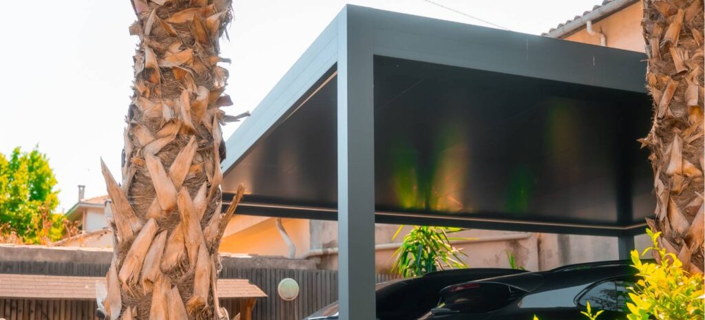 luxury aluminium carport with contemporary architecture