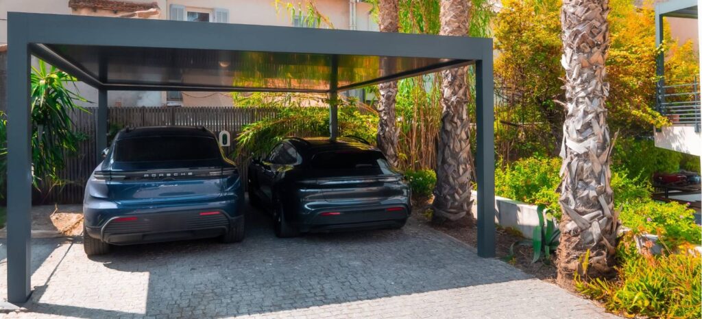 minimalist aluminium carport design for modern homes