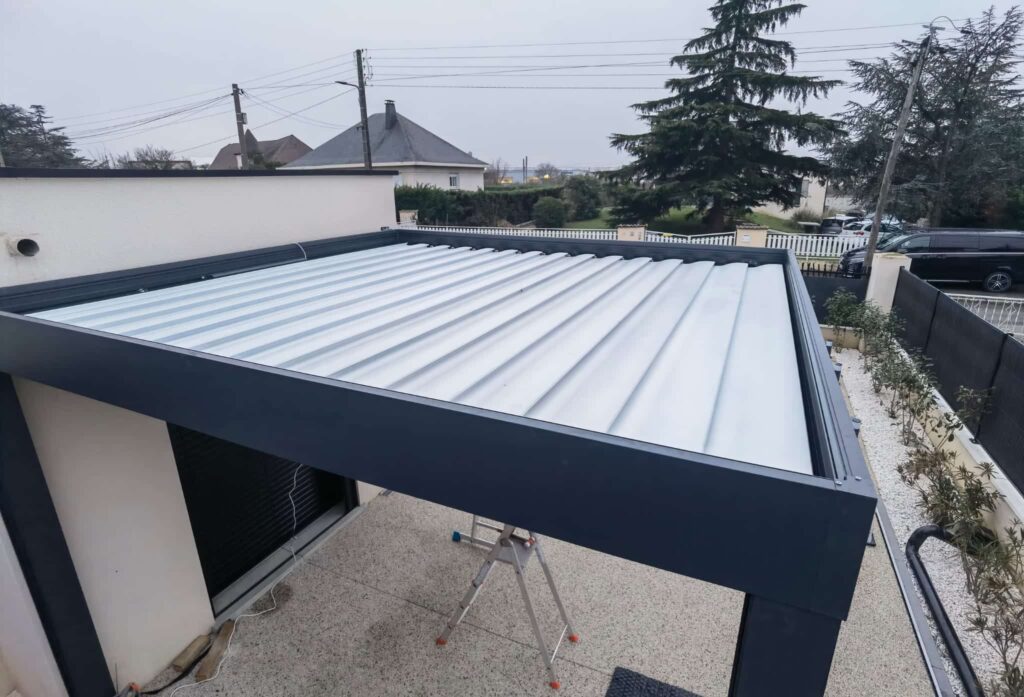 bioclimatic pergola application for restaurant terrace